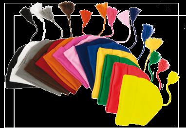 3030 Supporterhalsdukar Dubbelstickade eller vävda i flera färger och varianter: A: Stickad delux 90% acryl, 10 % lycra