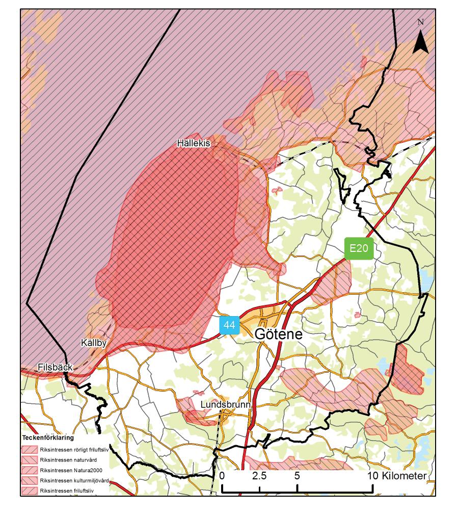AVVÄGNINGAR MELLAN OLIKA INTRESSEN Riks- och regionala/lokala intressen Intressen som kan leda till konfl ikt vid prövning av en vindkraftsetablering är: Riksintressen: Naturvård Kulturmiljövård