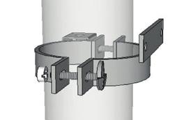 Montera stolpfästen över 76mm.