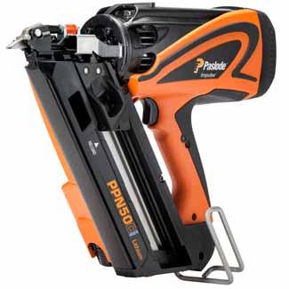 PPN50Ci Ankarspik 40-50 mm + gas Lithium batteri Batteri- & gasmätare Start & Go med viloläge +45 C 15 C Den härdade spiken gör att du slipper skadliga rikoschetter.
