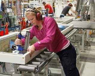 Hos den tillverkande industrin Förutom den