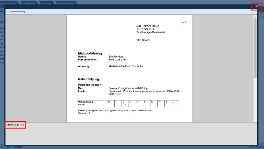 Sid 10 (12) När det står Status: Signerad så stänger