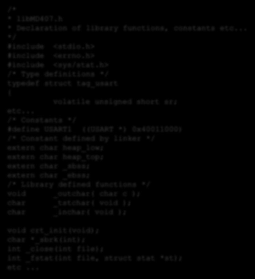 /* Constant defined by linker */ extern char heap_low; extern char heap_top; extern char _sbss; extern char _ebss; /* Library defined