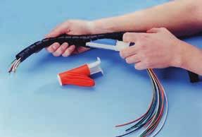 KABELRÖR OCH TILLBEHÖR Snabb kabelomlindning SR 1723 Nylon eller polypropen Krossbeständig Kraftigt, slitstarkt skydd för kabelhylsor Skyddar mot skador och slitage utan att begränsa flexibiliteten