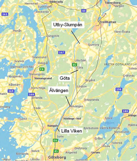 Göta älvutredningen delrapport 17 6 RESULTAT AV VÄRDERING Beräkningar har gjorts för en fallstudie där Förenklad EVA-metod samt Schablonmetoden har testats.