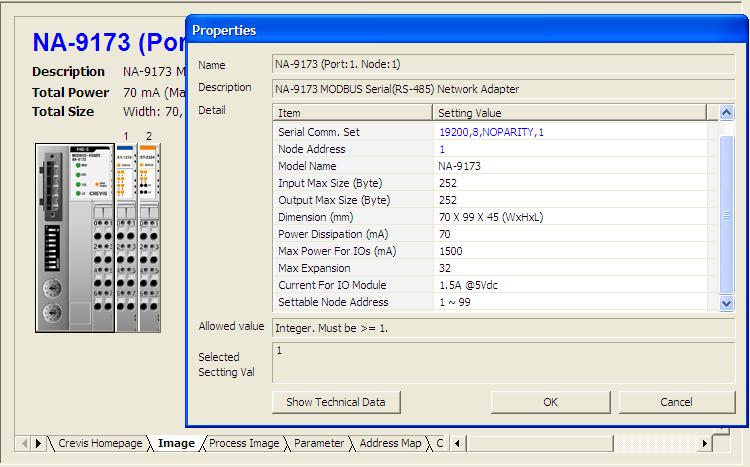 4.1.4 Image Tekniska data på noden Inkoppling av IO Beijer Electronics