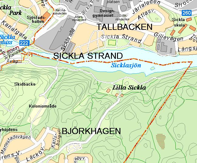 LILLA SICKLA STRAND, SICKLASJÖN, NACKARESERVATET Id 117 X: 657745 Y: 1631911 Vanlig groda Vanlig padda Sjö Fiskpredation och uttorkning.