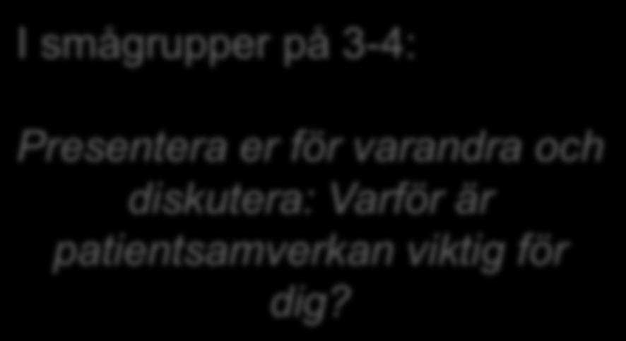 Patientsamverkan bidrar till att patienter har ökad inflytande i beslutsprocesser gällande deras vård och behandling.