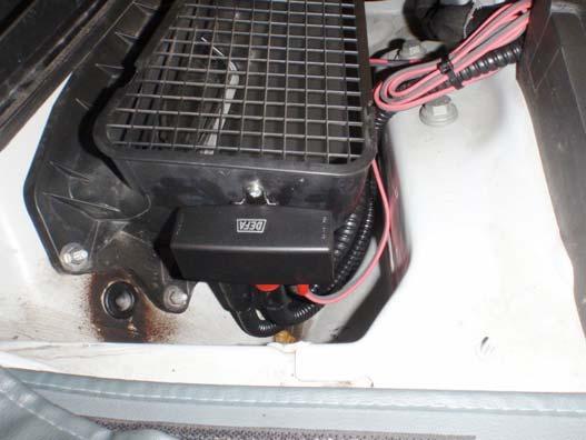 on the side of the air inlet housing.