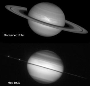 f) Neptunus, vars färg beror på metan i atmosfären.
