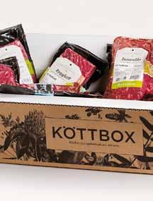 Resultatet av att tänka outside the box blev bland annat en köttbox. 009 stod försäljningen av ekologiskt kött för,5 procent av den totala köttmarknaden.