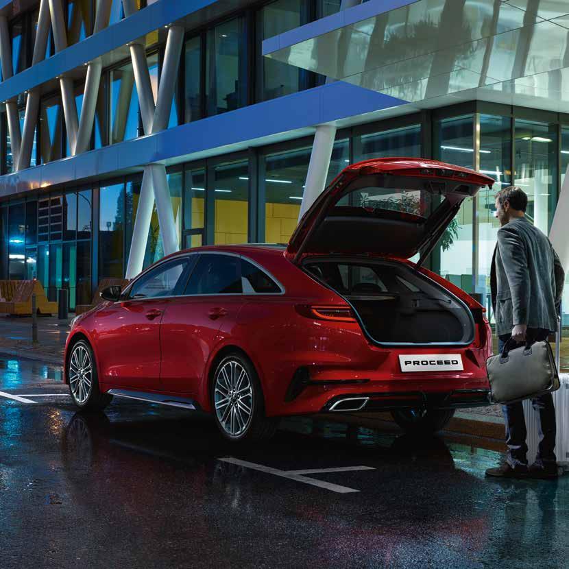 ÅTERUPPTÄCK DEN SANNA ÄVENTYRSANDAN Nya Kia ProCeed har en äventyrsanda som levereras med stil, komfort och mångsidighet som standard.