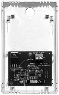 GIVARE Ytmontering av styrpanel Styrpanelen monteras på vägg eller på en enkel dosa. Kablage 3 4 5 + A B M Kabel:: NOMAK x x 0,5 mm + 0,5 mm OBS!