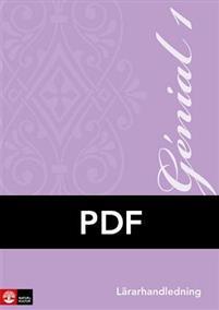 Genial 1 Lärarhandledning pdf, andra upplagan PDF ladda ner LADDA NER LÄSA Beskrivning Författare: Marie-Louise Sanner.