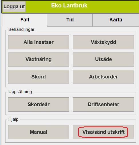 NÄSGÅRD MOBILE: UTSKRIFT AV RAPPORTER På