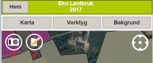 NÄSGÅRD MOBILE: OBSERVATION I kartan kan också observationer läggas in som text eller kombination av text och foto.