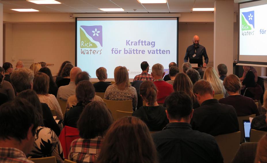 Erfarenhetsutbyte vattenplanering Över 80 personer från ett 30-tal kommuner i Norra Östersjöns vattendistrikt deltog den 7 december när Länsstyrelsen i Stockholms län bjöd in till ett
