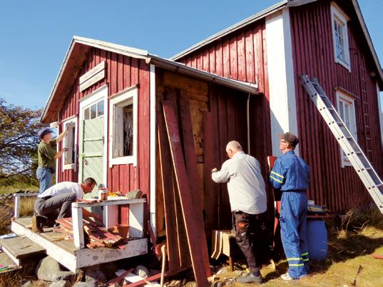 Jan Hägg, Mikael Molander, Karl Hamberg och Håkan Hägg på stationstalko den 12 september 2015. Foto: Gun Dahlvik.