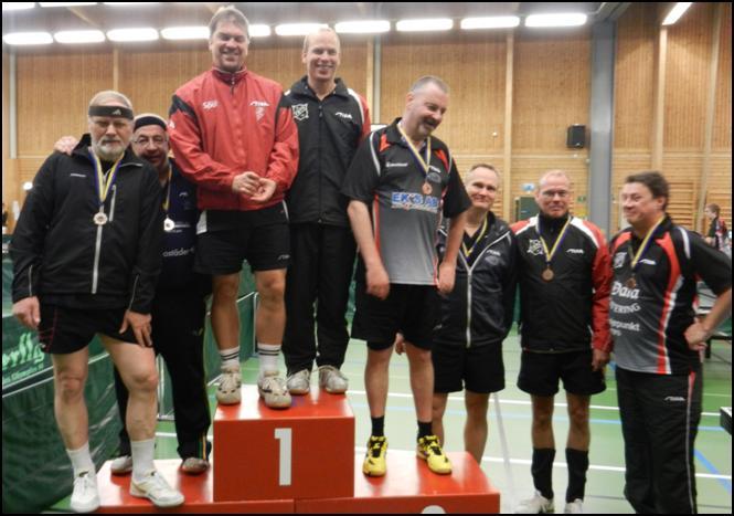Sid 2 av 12 Herrdubbel 40 Semifinal: Källberg/Källberg Frank/Ukkonen 11-5, 11-9, 11-6 Johansson/Mårtensson Fellenius/Åkerström 11-8, 11-5, 11-7 Final: