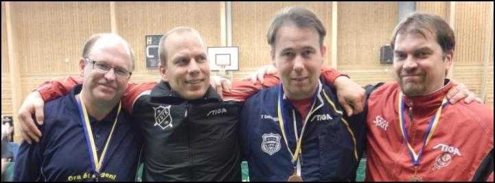 Sid 5 av 12 Herrsingel 40 Semifinal: M Källberg P-A Källberg 11-8, 11-7, 11-3 Stenberg Konttijärvi 11-3, 11-9,