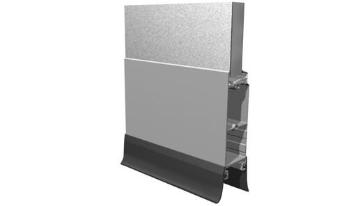1) Anodiserad aluminiumram 2) Fönster 3) Fyllnadsmaterial 1.2.3 Kulörer 1.2.3.1 Standardfärger Ramar och paneler levereras i anodiserad aluminium som standard. 1.2.4.