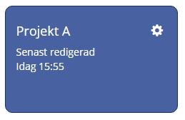 Iteration 1: Utvärderingsverktyg Starta ett nytt projekt För att kunna starta ett nytt projekt måste du vara inloggad. Då bör du se en ruta enligt Figur 6. Klicka på Starta ett nytt projekt.