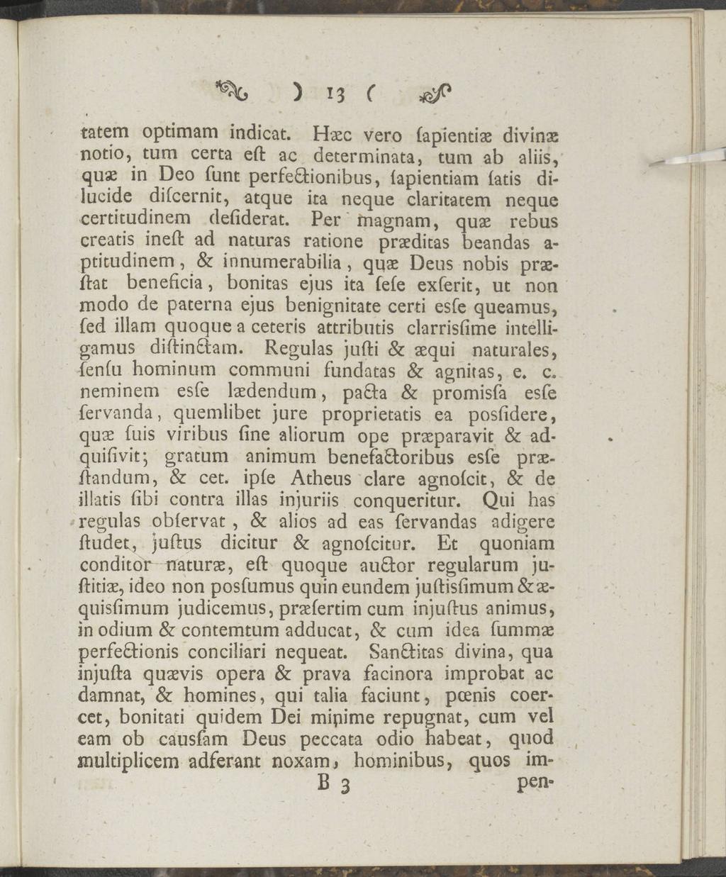 ) 13 c *$p tatem optimam indicat.