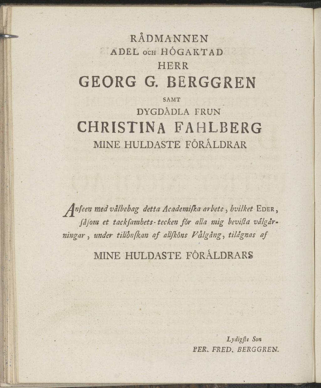 RADMANNEN ADEL och HÖGAKTAD HERR GEORG G.