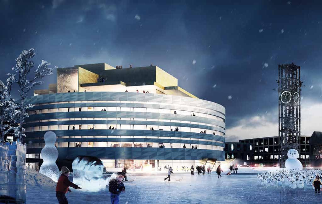 Bland dessa 56 team och kontor valdes fem tävlande ut. Den 13 september 2013 tillkännagavs vinnaren i arkitekttävlingen för nytt stadshus i nya Kiruna.