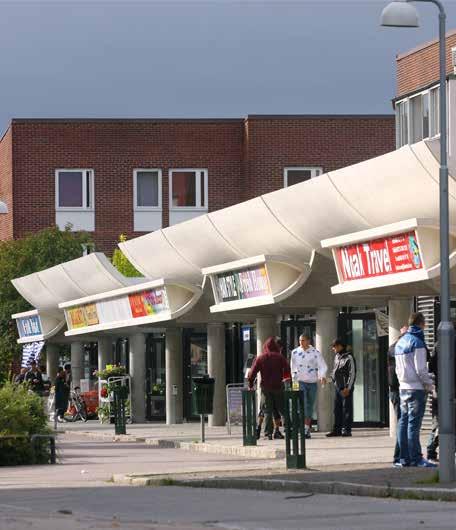 bebyggelsen ska vara för att ge Alby en mer dynamisk och föränderlig stadsmiljö.