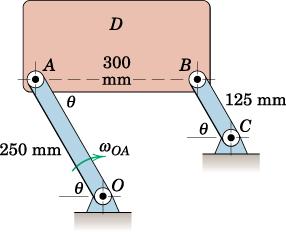 v = v + ω r = kω r = e ω 0. ω 0. = 4 ω = 0rads E S E S E t S S S 1 Då gäller att va = v + ωs ra = kωs ra = jωs 0. 15 = j0 0. 15 = j. 5ms. Vi övergår nu 1 till länken AD.