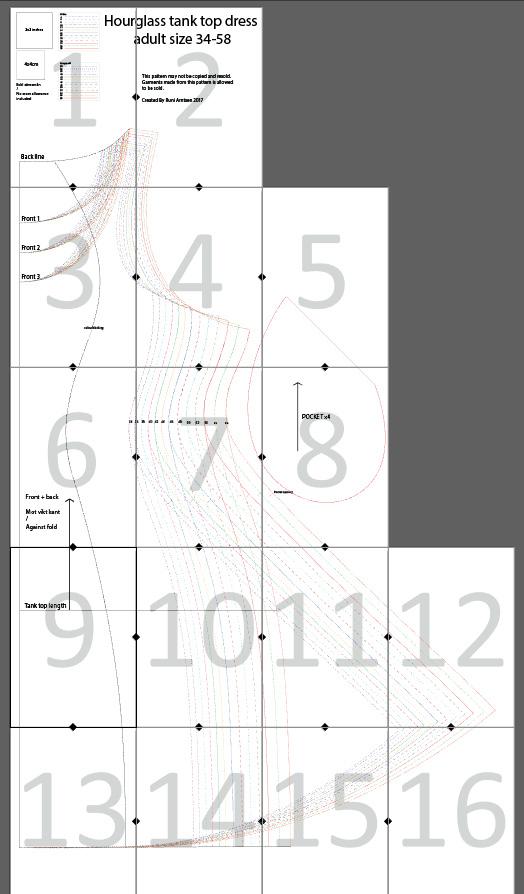 Utskrift: Skriv ut i verklig storlek och dubbelkolla kontrollrutan. För bäst resultat öppnar du filen i adobe acrobat eftersom det ibland kan försvinna linjer om man skriver ut det genom webläsaren.