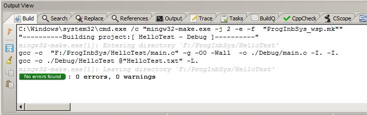 New Project -dialogen öppnas: Välj Console Simple executable (gcc) Ge projektet ett namn, som exempel HelloTest