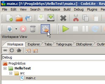 Provkör programmet För att köra programmet klickar du på ikonen RunActiveProject i verktygslisten.
