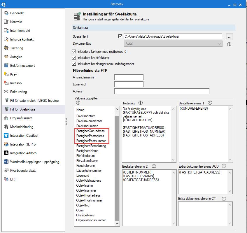 Nyhetsdokument Vitec Hyra Version 1.66 september 2018 Fil för extern utskrift/bgc Invoice E-postadressen i BGC Invoice-filen har förlängts.