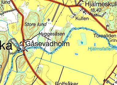 9. Rolfsån, Gåsevadsholm Datum: Stationens EU-CD: SE6382-127938 215-4-29 Koordinat:63825/127935-1m uppströms bron, längs södra stranden.