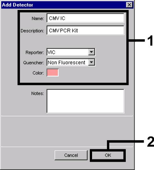 Internkontroll (CMV IC) VIC Non Fluorescent För framtagning av de här detektorerna väljer du i Detector Manager nere till vänster alternativet New. Fig.