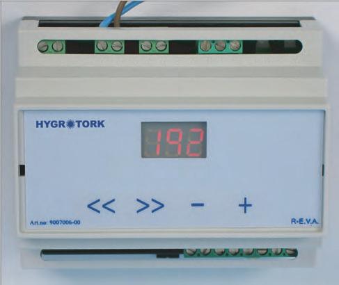 Handbok HYGROTORK Inställning och kontroll av reglerenheten Inställningar på reglerenheten i samband med installationen Frånluftsfläkten startar när rummets temperatur överstiger 25 C och fukthalten