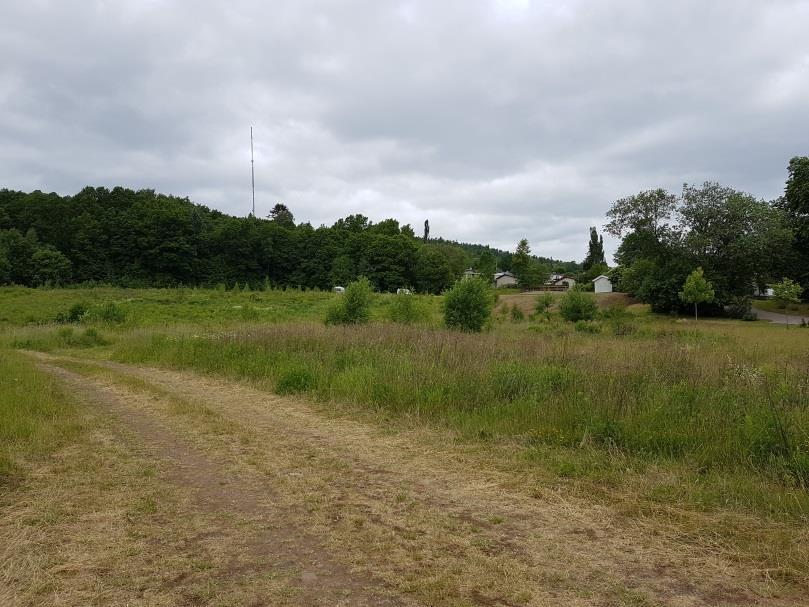 Käpplunda gruva, Förlängning av skidbacke, Skövde kommun PM Geoteknik 160826 tunnel in i berget. Ingången till gruvan är idag plomberad med betong.