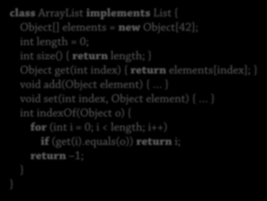 Abstract 1: Duplicerad kod 15 class A ArrayList lot of common implements code!