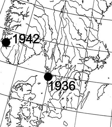 Arten är inte funnen i varken Danmark eller Finland. Enligt ArtDatabanken (http://artfakta. artdatabanken.se/) betraktas arten som LC (least concern, dvs livskraftig) i Sverige.