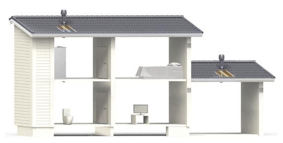 VILPE ECo Ideal Wireless 5 3 2 7 4 6 5 1 Användarpanel 2 Styrenhet 4 6 3 6 7 1 2 3 Fuktgivare 4 Koldioxidgivare 1 5 Takfläkt + takgenomföring 6 Tilluftsventil 7 Överluft Vad är behovsstyrd