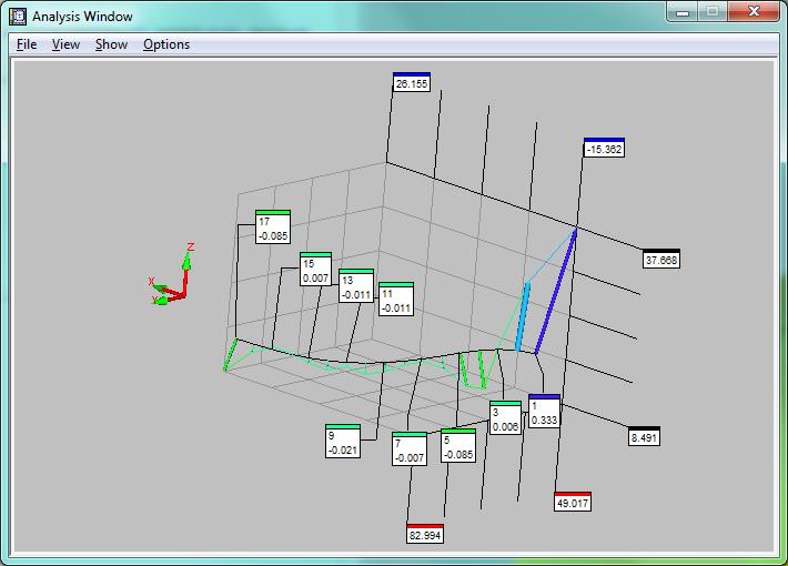Options Dimension options Inställningarna i denna dialog påverkar både visningen i analysvyn och i CAD-vyn.