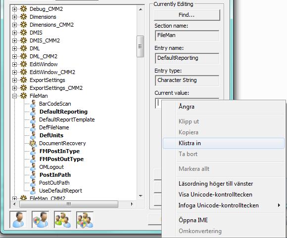 Justera värdet för DefaultReporting till att spegla den mapp du valt att innehålla dina egna  I Windows7