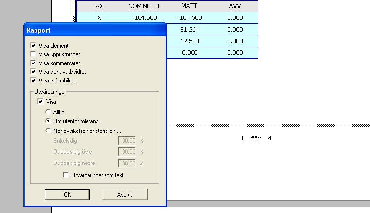 Hur mallrapporten är uppbyggd Allmänt Rapporten är uppbyggd av Rapportmall, Objekt, Beslutsträd och Etikettmall. Rapportmallen Denna innehåller storlek, orientering, sidhuvud, sidnumrering med mera.