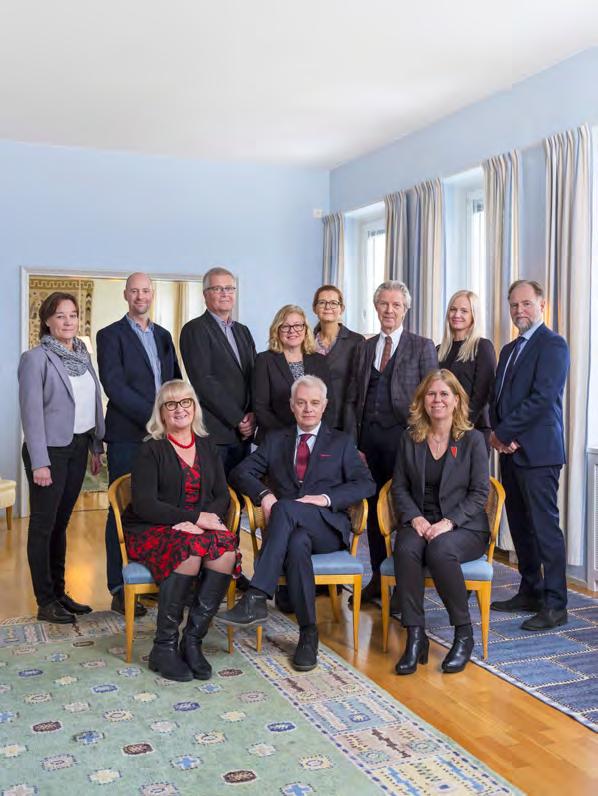 Styrelse Folksam LO Pension Bakre raden från vänster Eva Fredriksson Jörgen Nyberg Anders Olson Ann-Marie Stenberg Carlsson Karin George af Klercker
