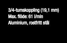 PVDF Husky 307 3/8-tumskoppling (9,4 
