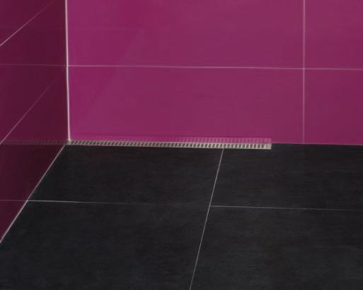 UNIDRAIN CLASSIC LINE 25 Golvplattorna läggs i valfri Sopro fästmassa, men plattor större än 25x25 cm rekommenderas att läggas med