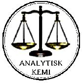 ANALYTISK KEMI - Ämnesansvarig: professor Johan Bobacka Analytiska metoder, kemiska sensorer Nya material för