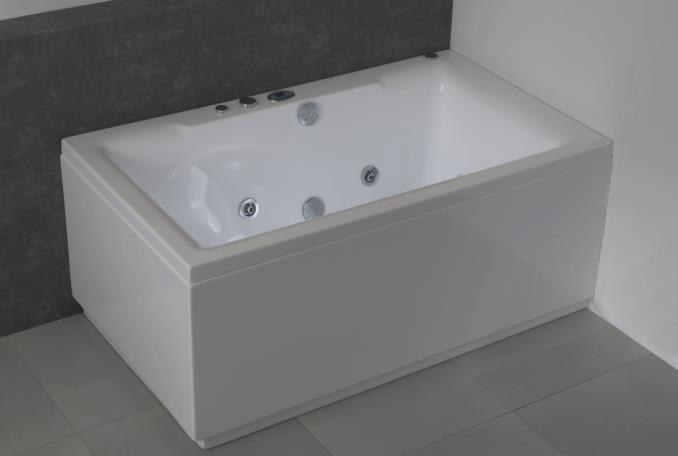 CLASSIC THIRA 170x70 OBS! ej vändbar Volym: 270l Badkar OVS.540.XXX.00.Y 13,900:- Munstycken: System 2 NVS.540.XXX.02.Y. 28,900:- 2 - Midi roterande fotmunstycken System 3 NVS.540.XXX.03.Y. 38,900:- 6 - Mini roterande ryggmunstycken System 4 NVS.